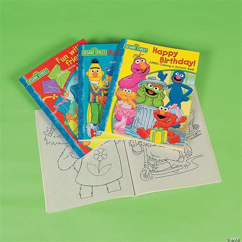 sesame street jumbo coloring activity book sets discontinued