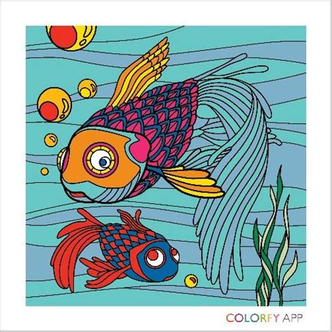 colorfy app colorful fish coloring apps animals beautiful