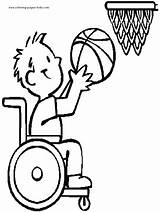 Coloring Pages Sports Athletes Disabilities Color Sheets Found Printable sketch template