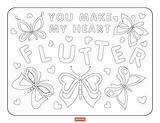 Coloring Pages Valentine Shutterfly Valentines Kids Ugly Sweater Christmas Printable Color Heart Flutter Make Getcolorings Getdrawings sketch template