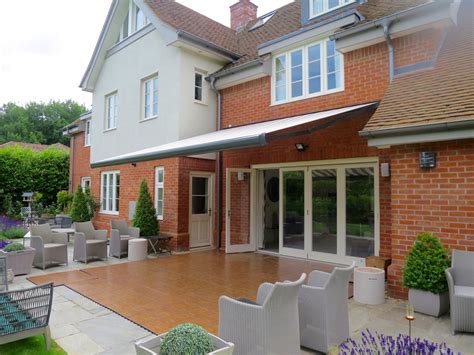 large electric patio awning fitted  southampton awningsouth