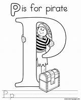 Pirate Alphabet Coloring Pages Printable Book sketch template