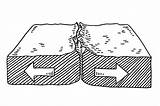 Plate Tectonics Drawing Plates Geology Illustrations Clip Diagram Vector Diverging Stock sketch template