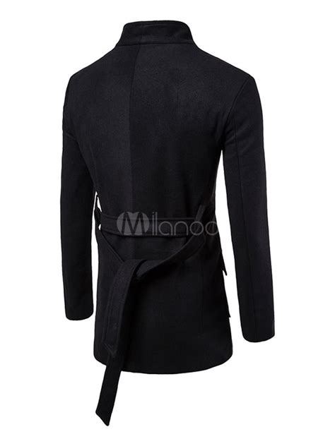 Modischer Mantel Für Männer In Schwarz