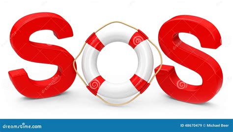 sos stock illustration illustration  lifebuoy safety