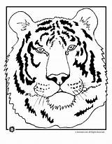 Tiger Coloring Head Pages Tigers Animal Detroit Color Adult Colouring Wild Kids Animaljr Print Cartoon Cubs Cute Printer Send Button sketch template