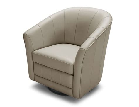 light gray leather swivel base accent chair seattle washington vig casa