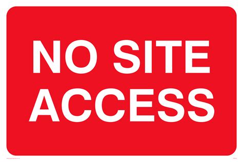 site access  safety sign supplies