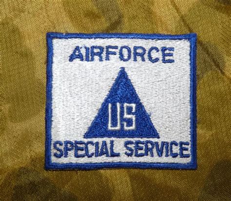 original post ww usaf air force special service german  patch