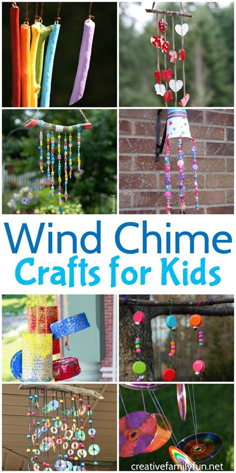 wind chime crafts  kids outdoor ideas