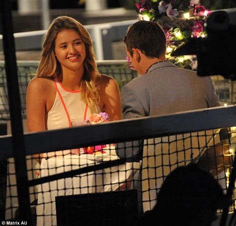 home and away s kassandra clementi and jake speer film candle lit tryst daily mail online