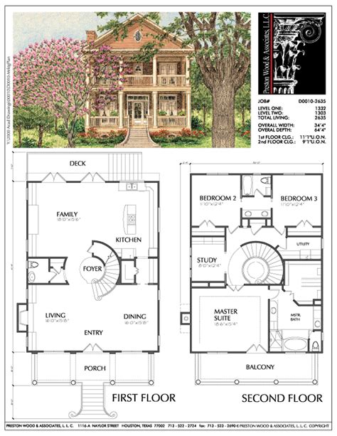 story house plans  story home blueprint layout residential preston wood