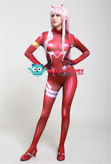 Darling In The Franxx Zero Two Code 002 Plugsuit Jumpsuit 3d Printed