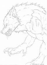 Werewolf Lineart Deviantart Drawings Coloring Drawing Werewolves Sketch Dark Cute Color Sketches Img15 sketch template