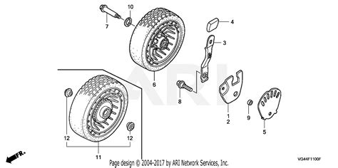 honda hrr pda lawn mower usa vin mzcg   mzcg  parts diagram  front