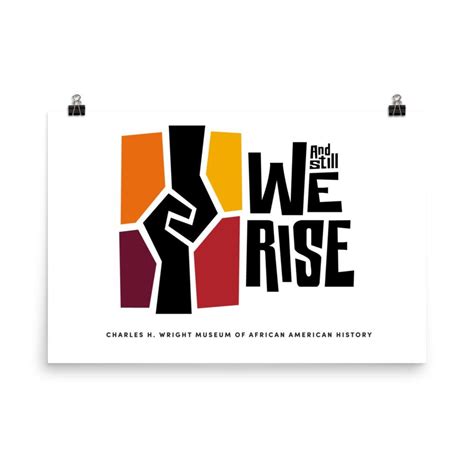 rise logo poster charles  wright museum  african
