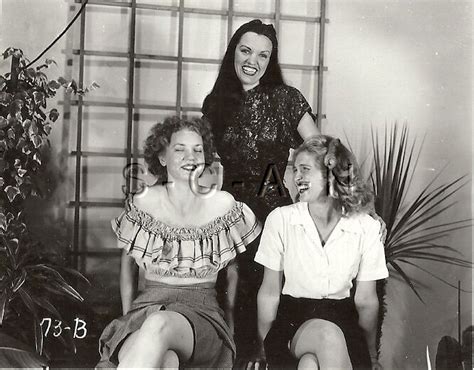 Original Vintage 1940s 60s Risque Pinup Rp Three Woman