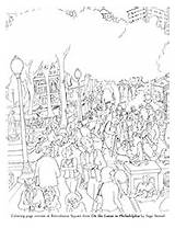 Coloring Pages Philadelphia Rittenhouse Square Book sketch template
