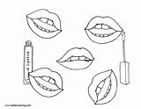 Saubhaya Lipsticks sketch template