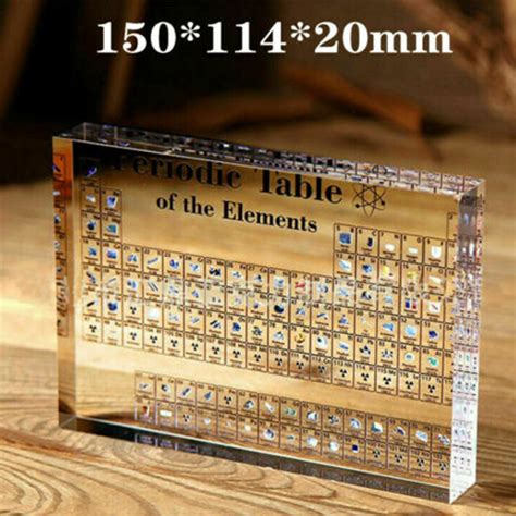 table periodic display acrylic elements teaching school real kids