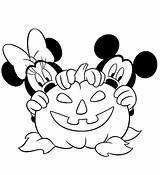 Mickey Mouse Printable Cliparts Ears Halloween Minnie Coloring Disney sketch template