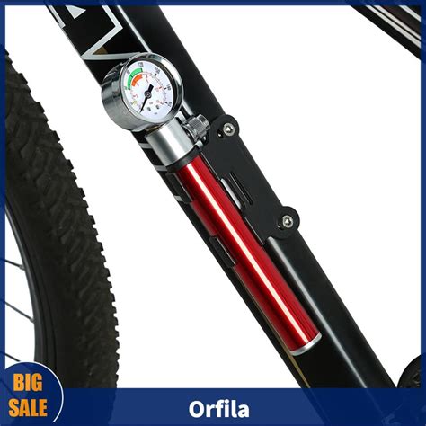 bicycle tire inflator  gauge bicycle post