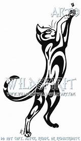Cat Tribal Tattoo Fly Wildspiritwolf Tattoos Drawing Deviantart Cats Drawings Homer Pussy Designs Sketch Seen Cute Chat Leopard Snow Gato sketch template