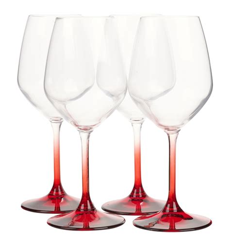 Bormioli Rocco Wine Glasses Coloured Stem Wine Glasses