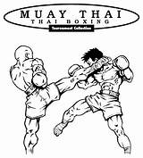 Thai Muay Boxing Mai Chaiya Mea Saravanan Pm Posted Martial sketch template