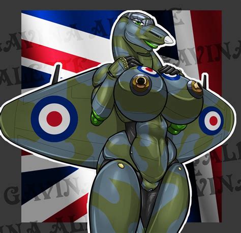 Rule 34 Aeromorph Aircraft Airplane Anthro Breasts Female Green Eyes