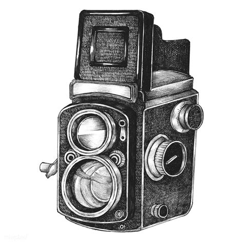 draw  vintage camera    draw
