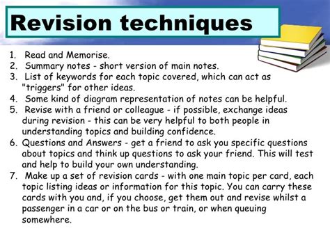 revision tips