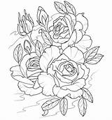 Coloring Flower Pages Tattoo Adult Drawing Tattoos Designs Books Modern sketch template