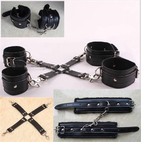 adult fantasy sexy cosplay sm bondage hand wrist to ankle cuffs