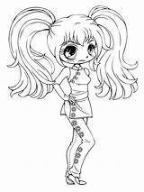 Gacha Coloring Pages Life Chibi Girls Printable Print sketch template