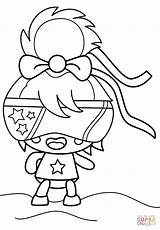 Coloring Monsters Pages Moshi Googoo Lady sketch template