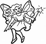 Fairy Coloring Printable Pages Kids Print Color Tooth Wand Popular Wings Coloringhome sketch template