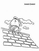 Dumpty Humpty Coloring Pages Confused Look Sat Wall sketch template