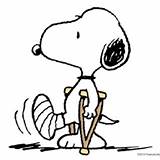 Snoopy Broken Ankle Foot Well Cartoon Clip Leg Peanuts Soon Clipart Cliparts Crutches Sprained Quotes Injury Broke Injured His Charlie sketch template