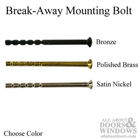 mounting bolt break away sex bolt choose color