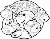 Coloring Pages Zoo Animals Kids Print Animal Printable Cartoon Drawing Color Cartoons Printables Critters Getdrawings Getcolorings Printcolorcraft sketch template