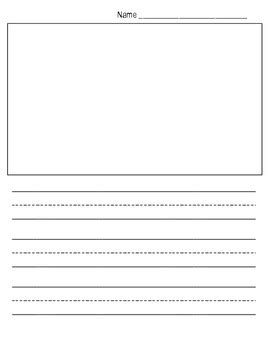 kkindergarten writing paper template printable