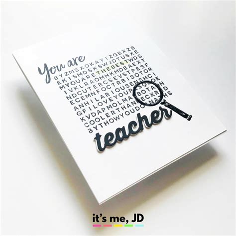 handmade card ideas  teachers  love