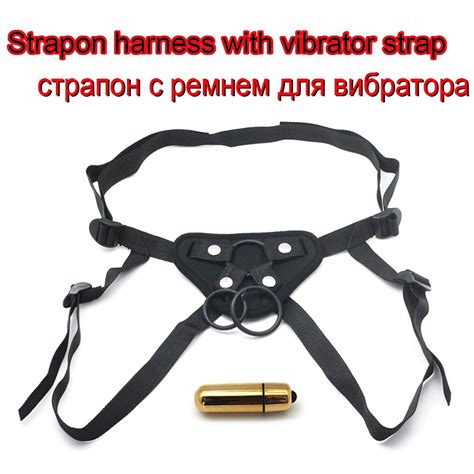 Black Neoprene Strapon Dildo Toys Strapon Harness With