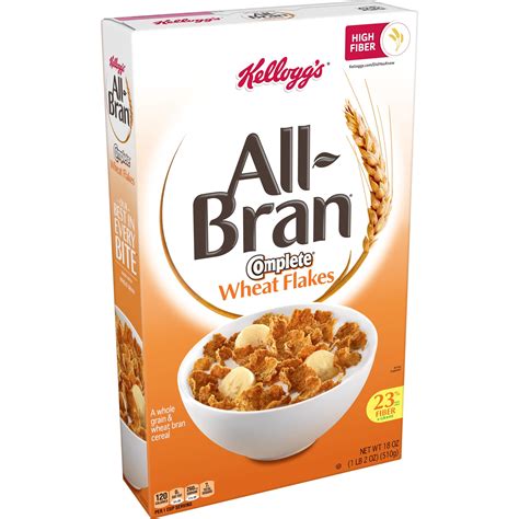 kelloggs  bran breakfast cereal  vitamins  minerals complete