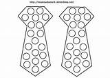 Cravate Gommettes Gabarit Cravatte Vetement Activité Bricolage Couleur Anniversaire sketch template