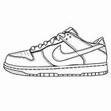 Nike Sneaker Shoes Chaussure Zapatos Chaussures Dunks Zapatillas Jordans Schuhe Publicdomainvectors Force Colorear Superstar sketch template