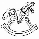 Colorare Cavallo Dondolo Bambini Disegni Disegnidacolorareonline Cavalli Piccolo Successivo sketch template