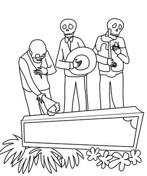 printable day   dead coloring pages