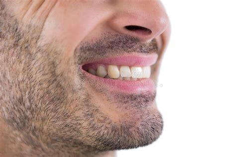 man showing  teeth stock photo image  leisure lifestyle